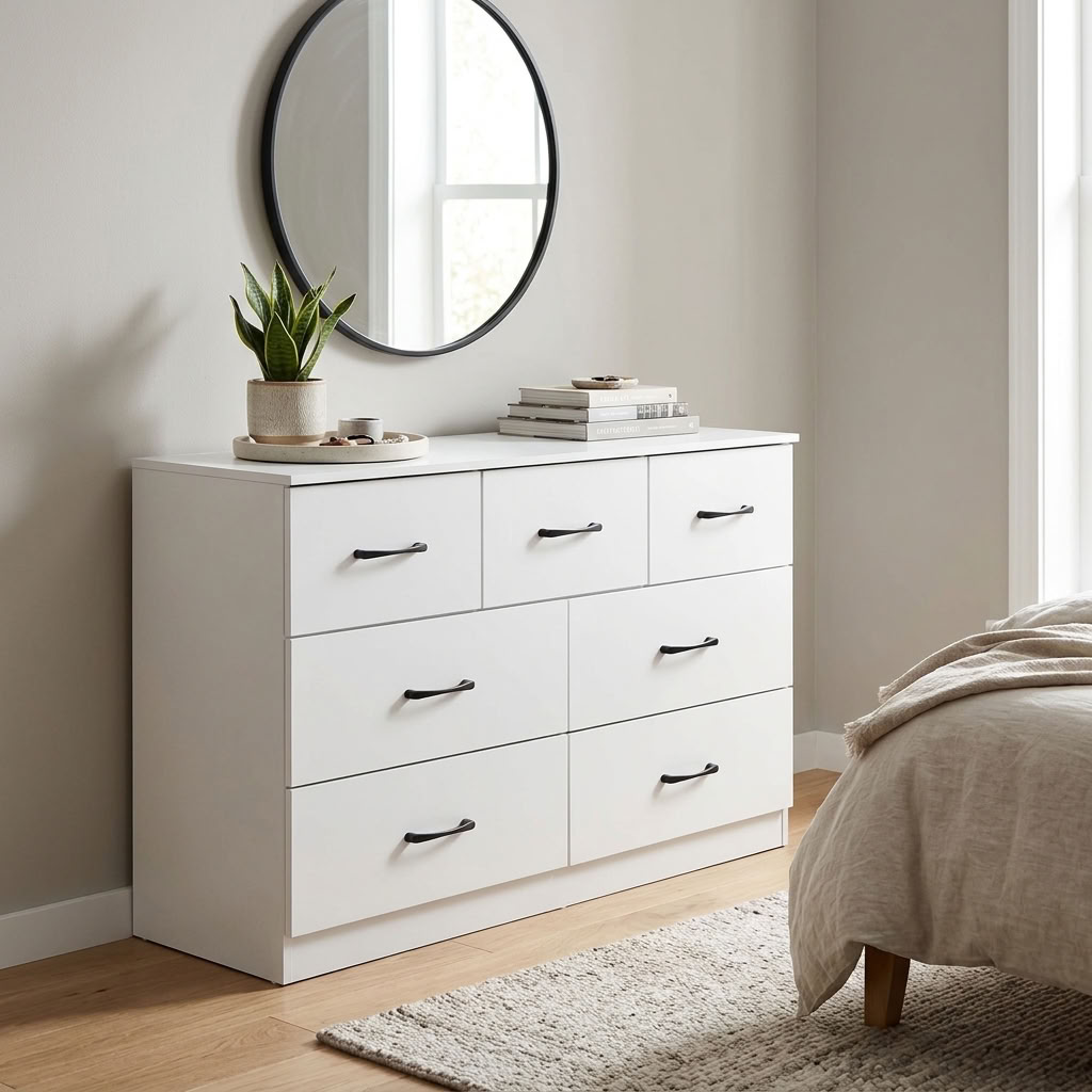 Paddington 7 Drawer Chest 3 Piece Bedroom Set