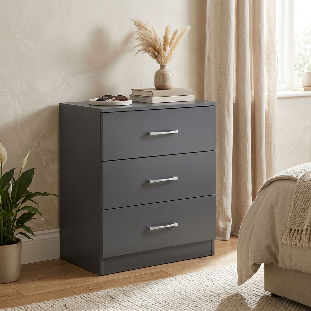 Highbury 3 Piece Bedroom Set With 3 Door Triple Wardrobe