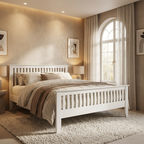 Turin Wooden High Foot End Bed Frame