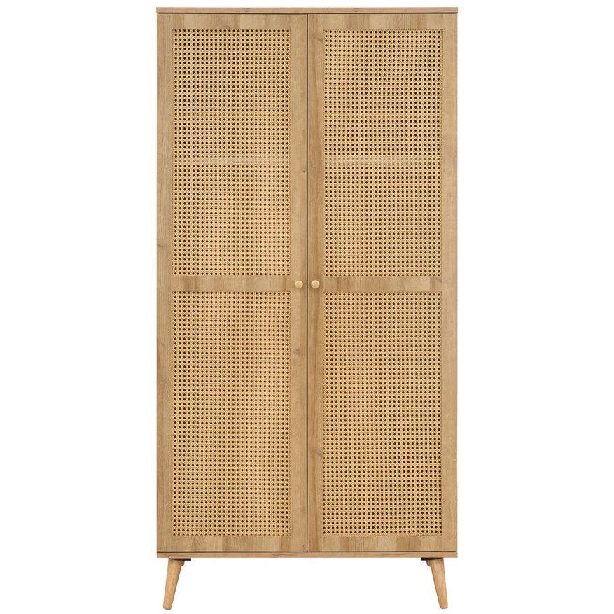 Manila Rattan 2 Door Wardrobe 3 Piece Bedroom Set
