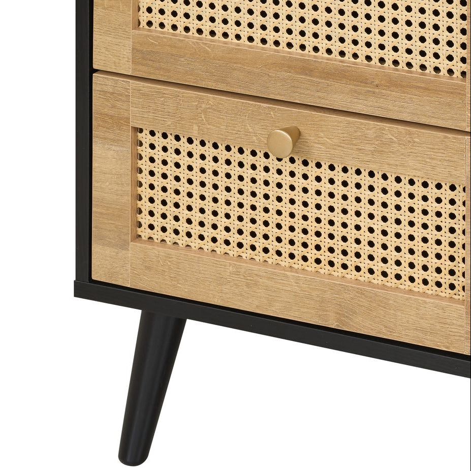 Manila Rattan 2 Door Wardrobe 3 Piece Bedroom Set