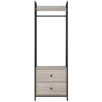 Alva Open Wardrobe with 2 Drawers 3 Piece Bedroom Set