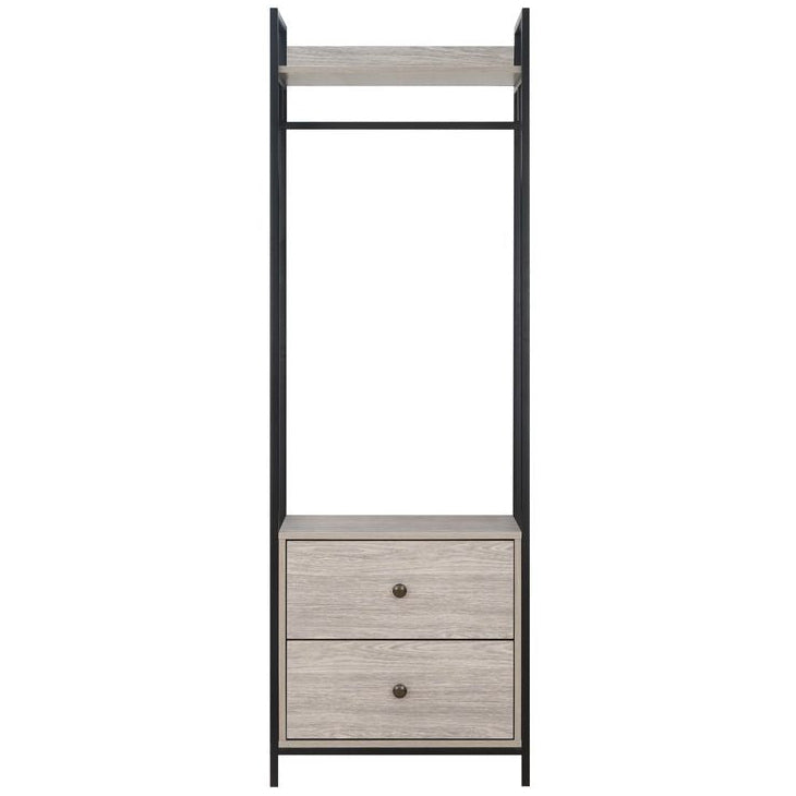 Alva Open Wardrobe with 2 Drawers 3 Piece Bedroom Set