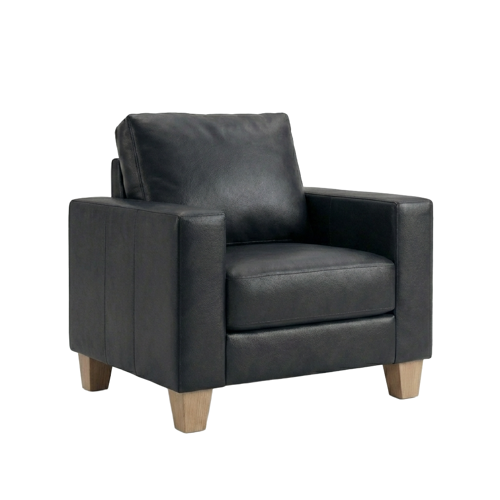 Faux Leather Armchair