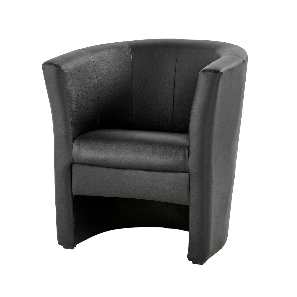 Faux Leather Tub Chair