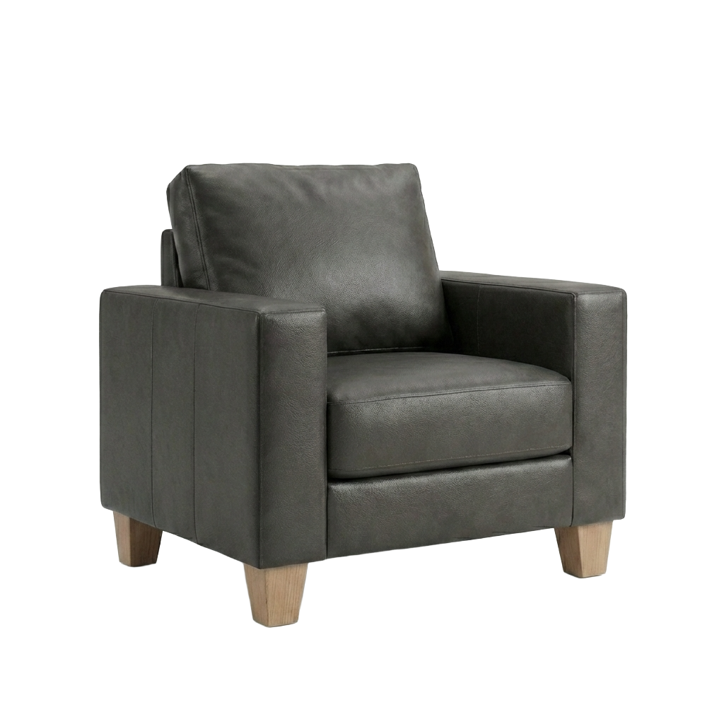 Faux Leather Armchair