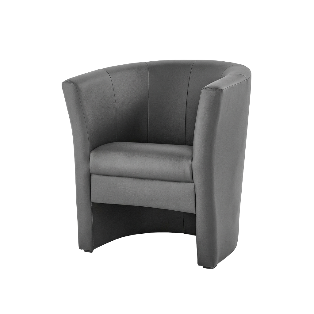 Faux Leather Tub Chair