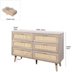 Willow Rattan 6 Drawer Chest of Drawers