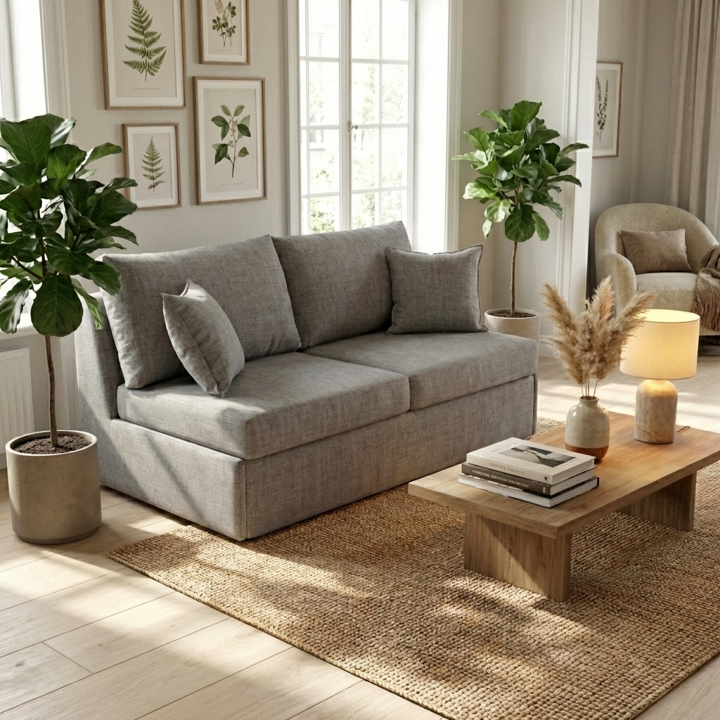 Worthing Armless Sofa Bed
