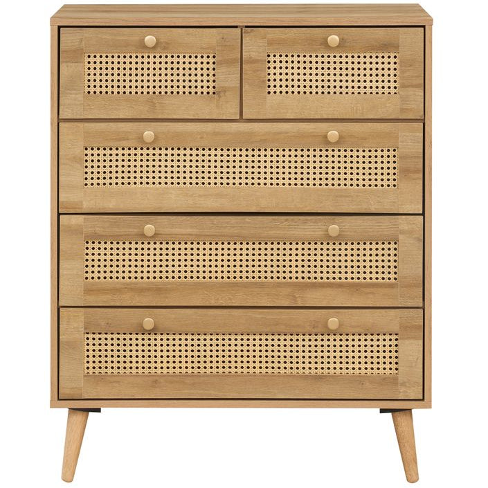 Manila Rattan 2 Door Wardrobe 3 Piece Bedroom Set