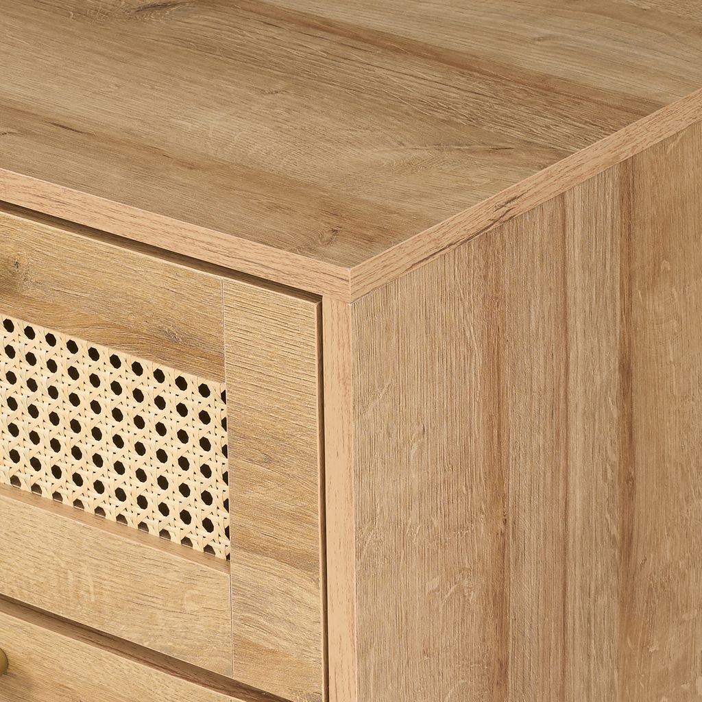 Manila Rattan 2 Door Wardrobe 3 Piece Bedroom Set