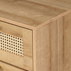 Manila Rattan 2 Door Wardrobe 3 Piece Bedroom Set