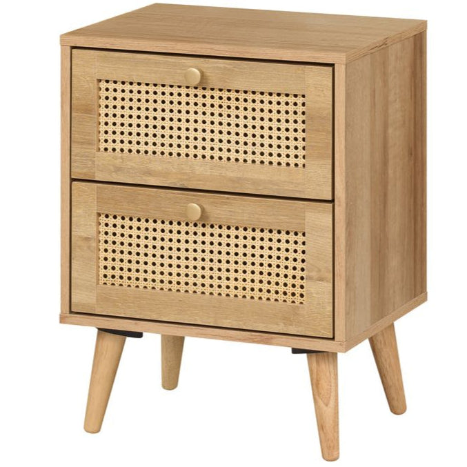 Manila Rattan 2 Door Wardrobe 3 Piece Bedroom Set