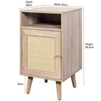 Willow Rattan 2 Door Wardrobe 3 Piece Bedroom Set