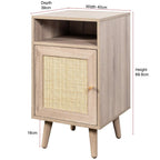 Willow Rattan 2 Door Wardrobe 3 Piece Bedroom Set