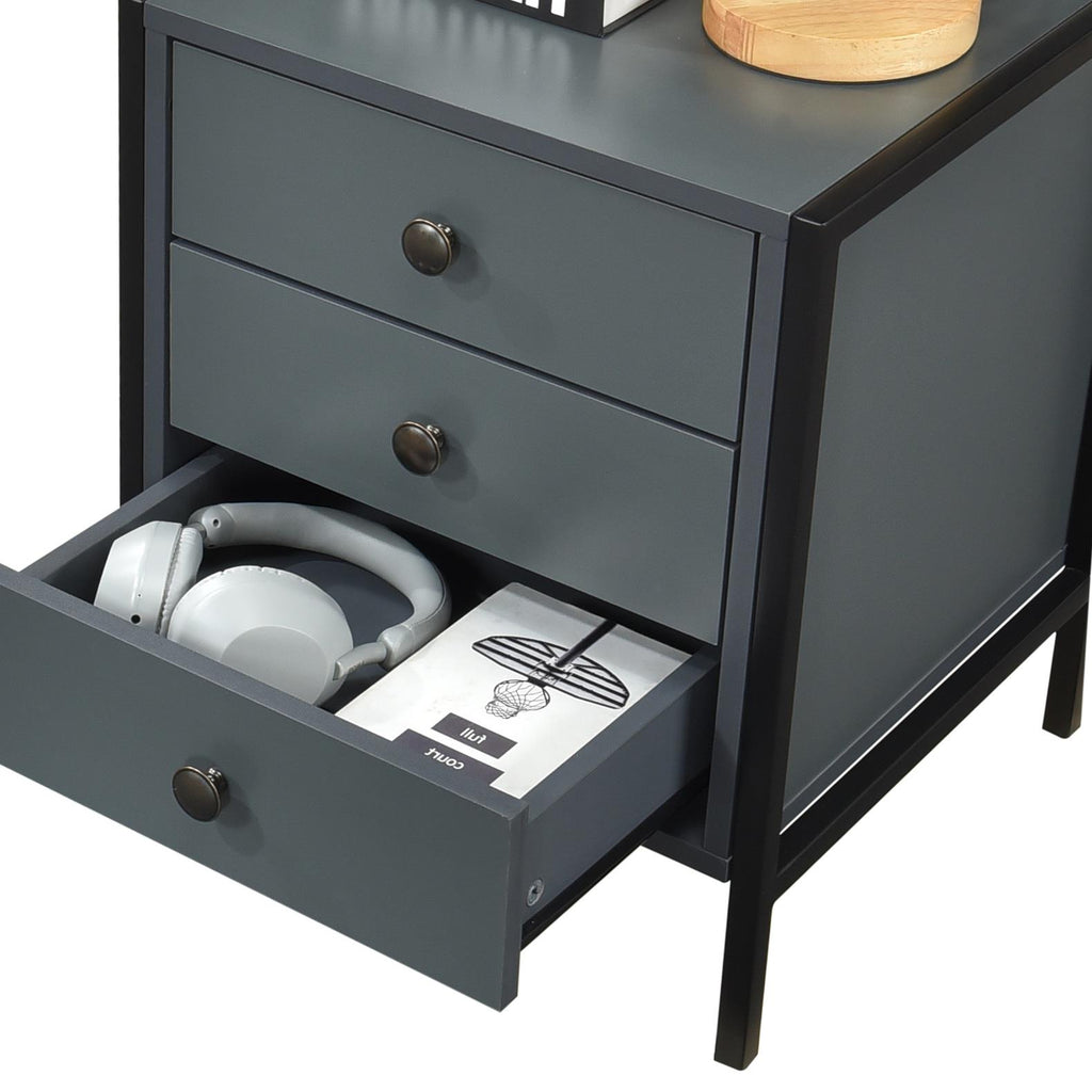 Alva Open Wardrobe with 2 Drawers 3 Piece Bedroom Set
