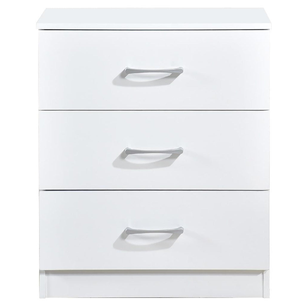 Highbury 3 Drawer Chest of Drawers & 1 Drawer Bedside 2 Piece Bedroom Set