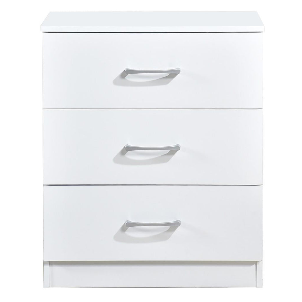 Highbury 3 Drawer Chest of Drawers & 1 Drawer Bedside 3 Piece Bedroom Set