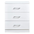 Highbury 3 Drawer Chest of Drawers & 1 Drawer Bedside 3 Piece Bedroom Set