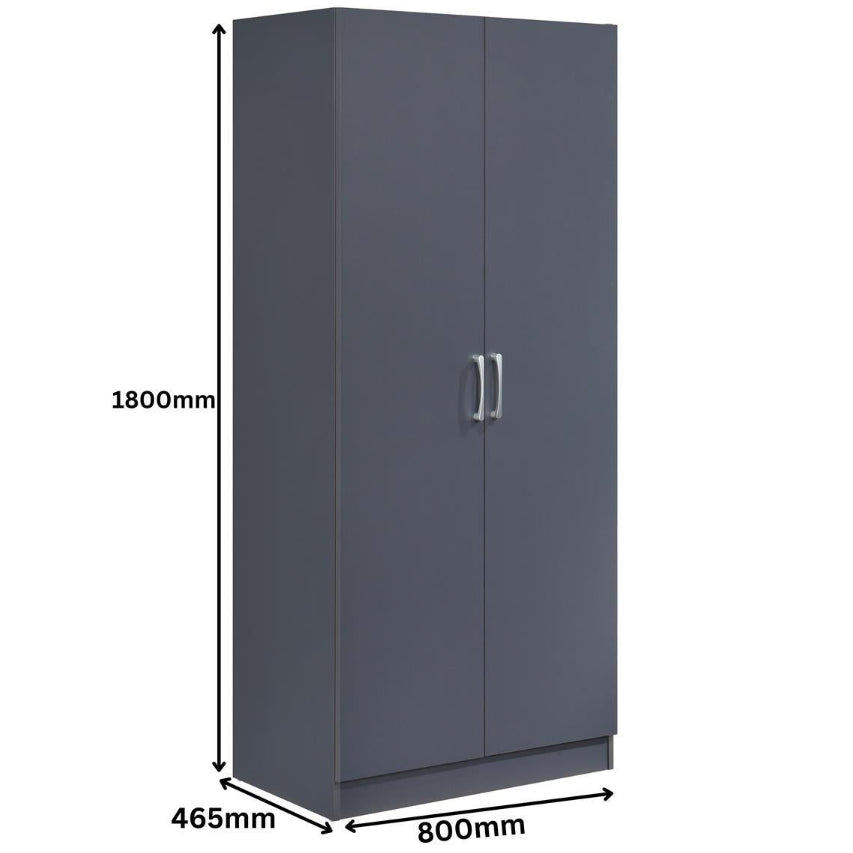Highbury 2 Door Double Wardrobe & 3 Drawer Chest 2 Piece Bedroom Set