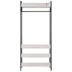 Alva Open Wardrobe with 2 Drawers 3 Piece Bedroom Set