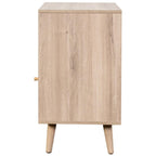 Willow Rattan 2 Door Wardrobe 3 Piece Bedroom Set
