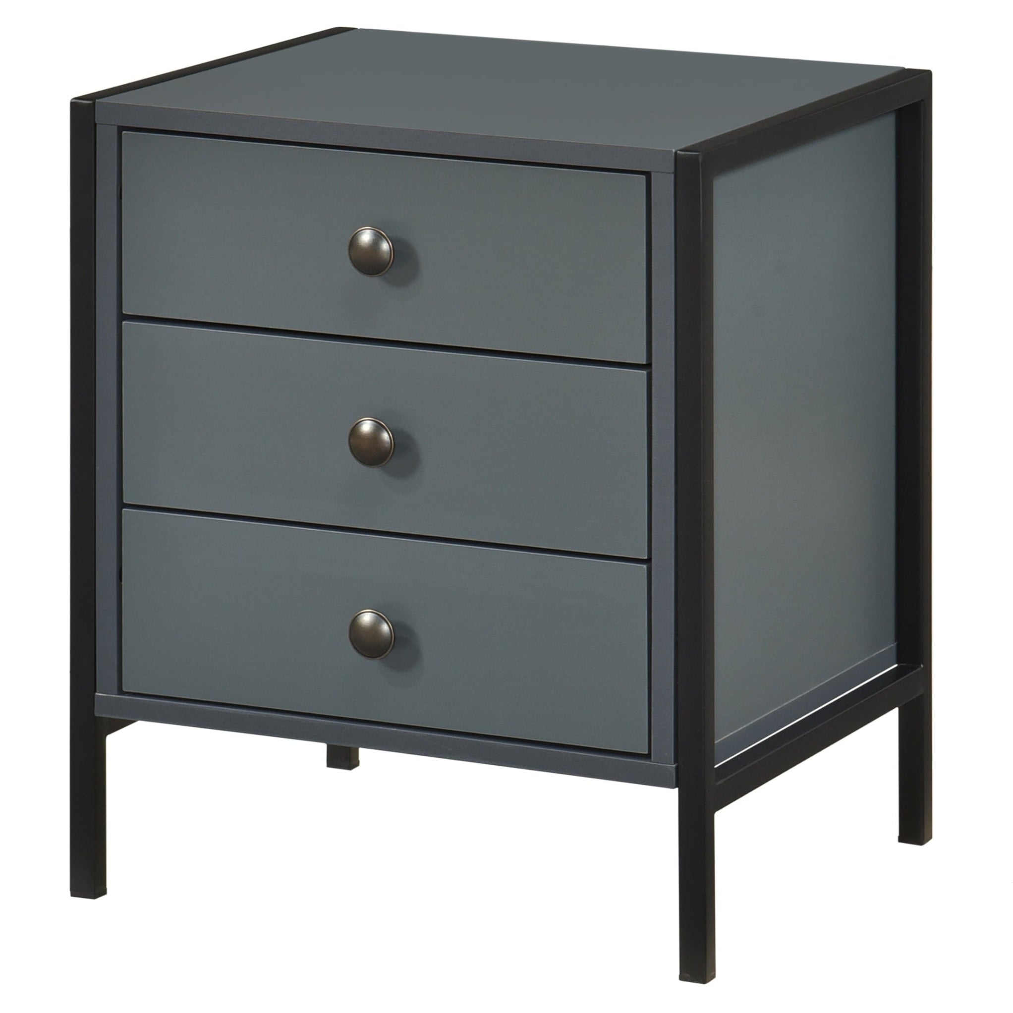 Alva 3 Drawer Bedside Table - Swish Furniture