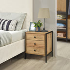 Alva 3 Drawer Bedside Table - Swish Furniture