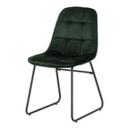 Athens Dining Set with 4 Lukas Velvet Chairs - Seconique