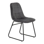 Athens Dining Set with 4 Lukas Velvet Chairs - Seconique
