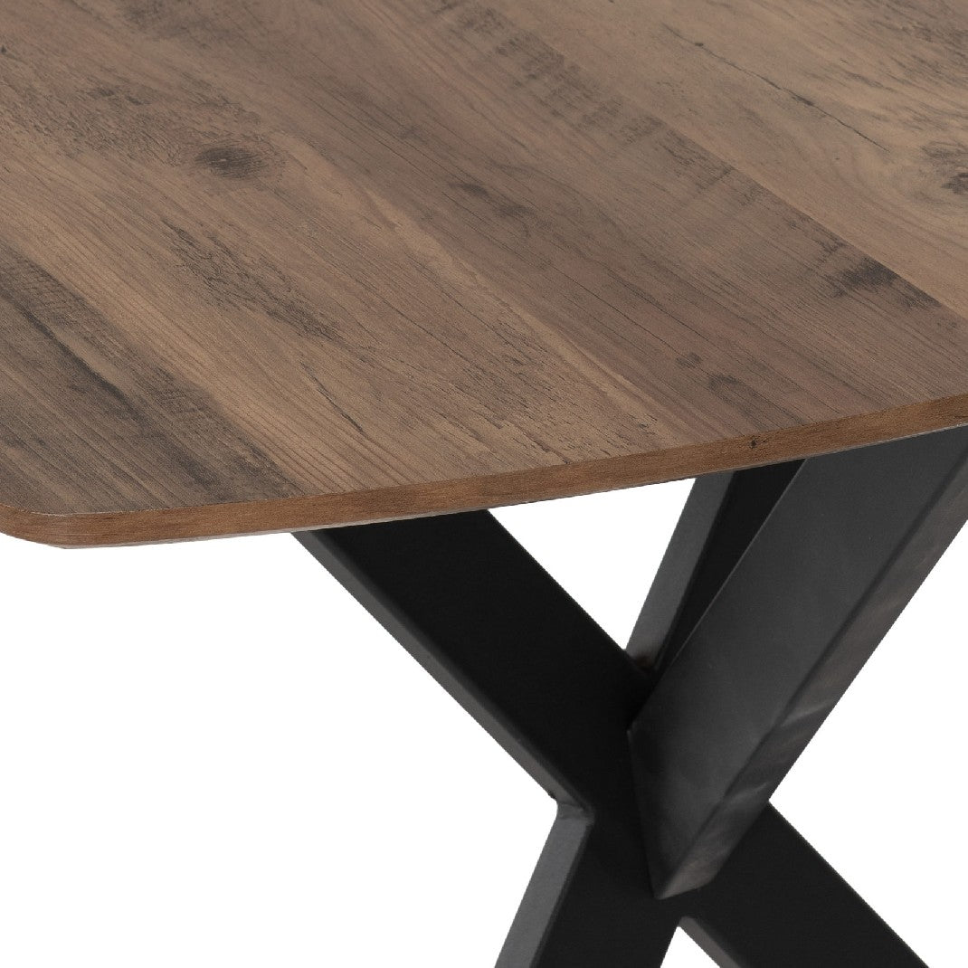 Athens Faux Leather Round Dining Set - Seconique