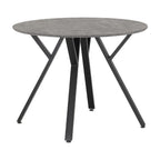 Athens Round Dining Set with 4 Avery Chairs - Seconique