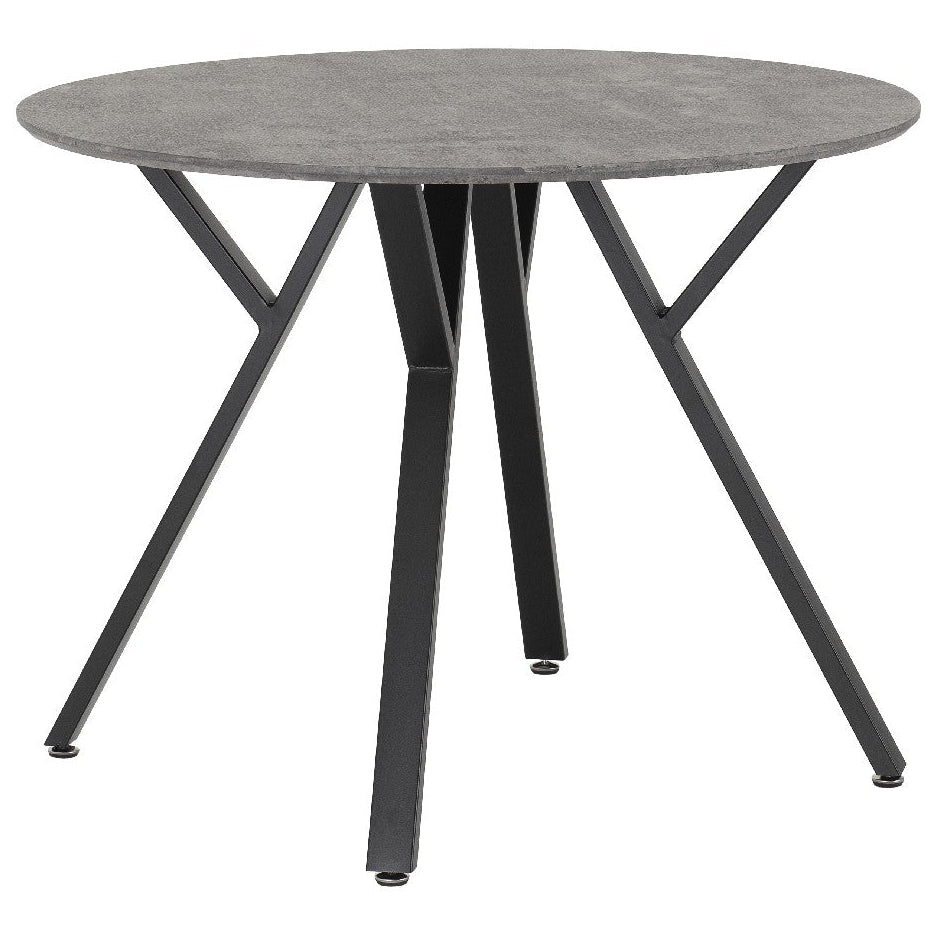 Athens Round Dining Set with 4 Avery Chairs - Seconique