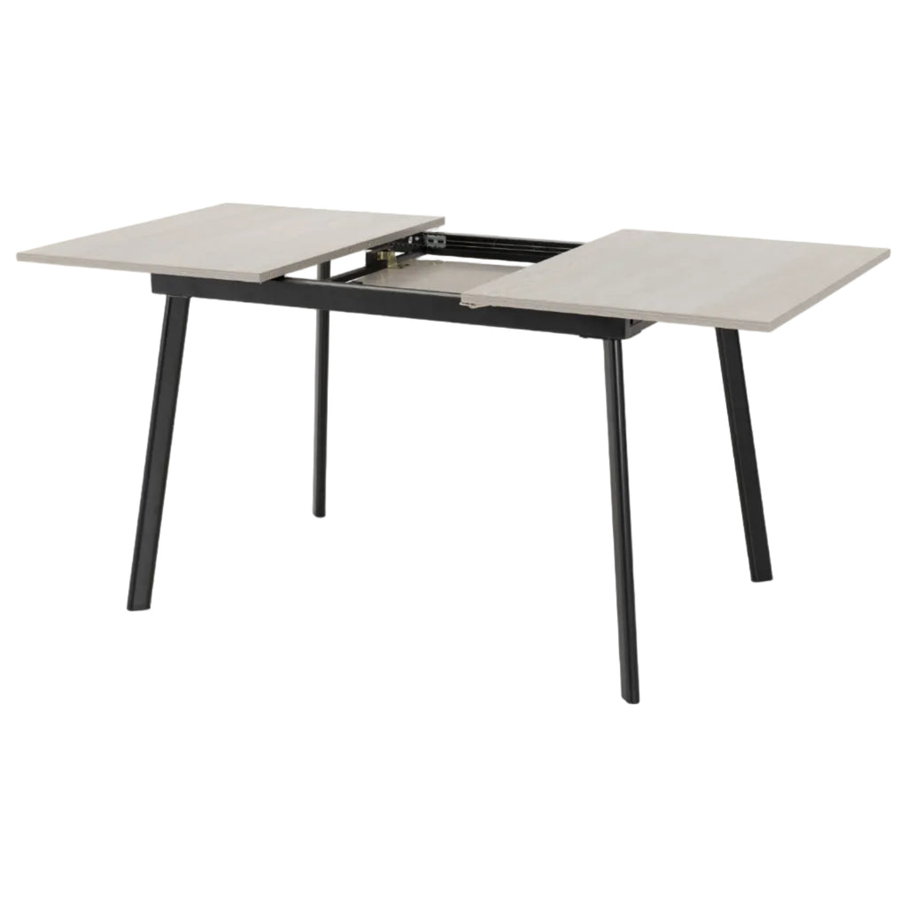 Avery Extending Dining Set with 4 Velvet Chairs - Seconique