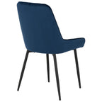 Avery Extending Dining Set with 4 Velvet Chairs - Seconique