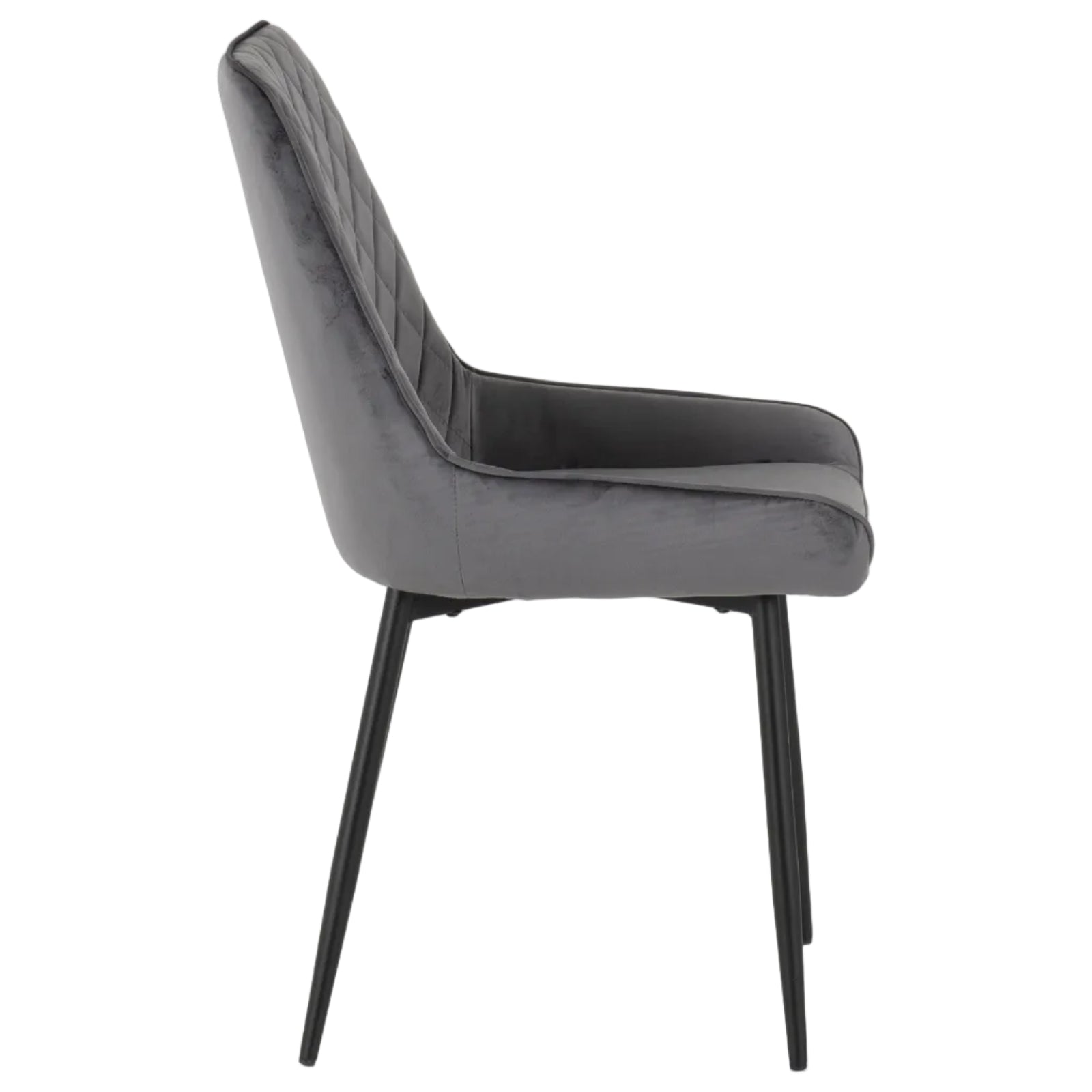 Avery Extending Dining Set with 4 Velvet Chairs - Seconique