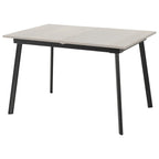 Avery Extending Dining Set with 4 Velvet Chairs - Seconique