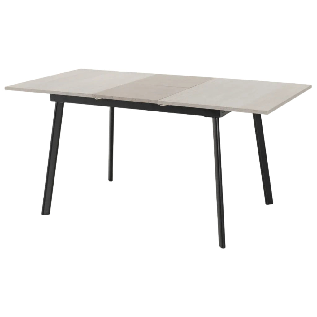 Avery Extending Dining Set with 4 Velvet Chairs - Seconique