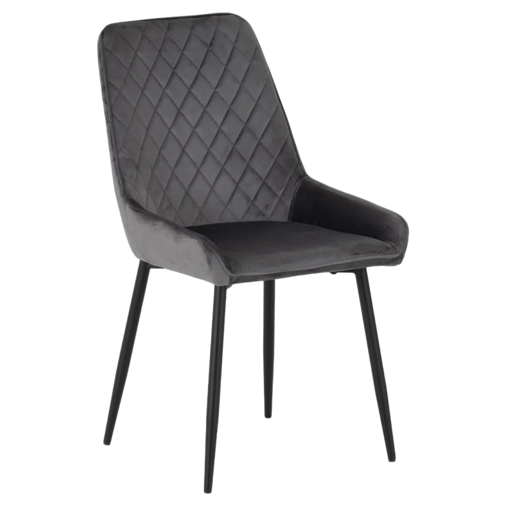 Avery Extending Dining Set with 4 Velvet Chairs - Seconique