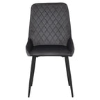 Avery Extending Dining Set with 4 Velvet Chairs - Seconique