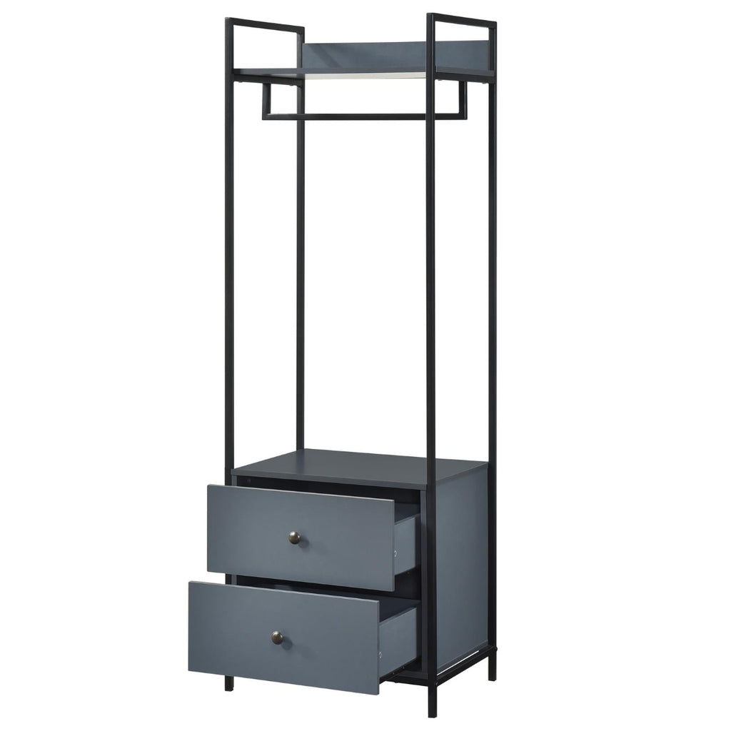 Alva Open Wardrobe with 2 Drawers
