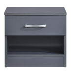 Highbury 2 Door Double Wardrobe & 1 Drawer Bedside 3 Piece Bedroom Set