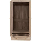 Willow Rattan 2 Door Wardrobe 3 Piece Bedroom Set
