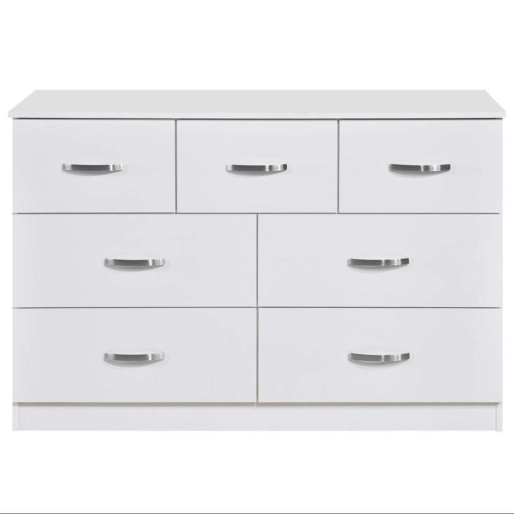 Paddington 4 Door Wardrobe & 7 Drawer Chest 3 Piece Bedroom Set