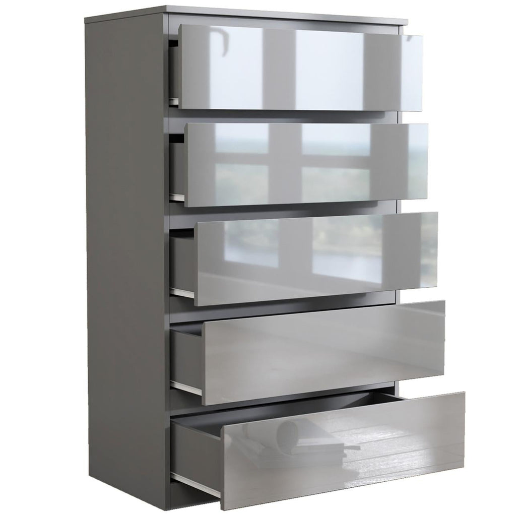 Soho 3 Door Wardrobe, 5 Drawer Chest & Bedside Tables 4 Piece Bedroom Set