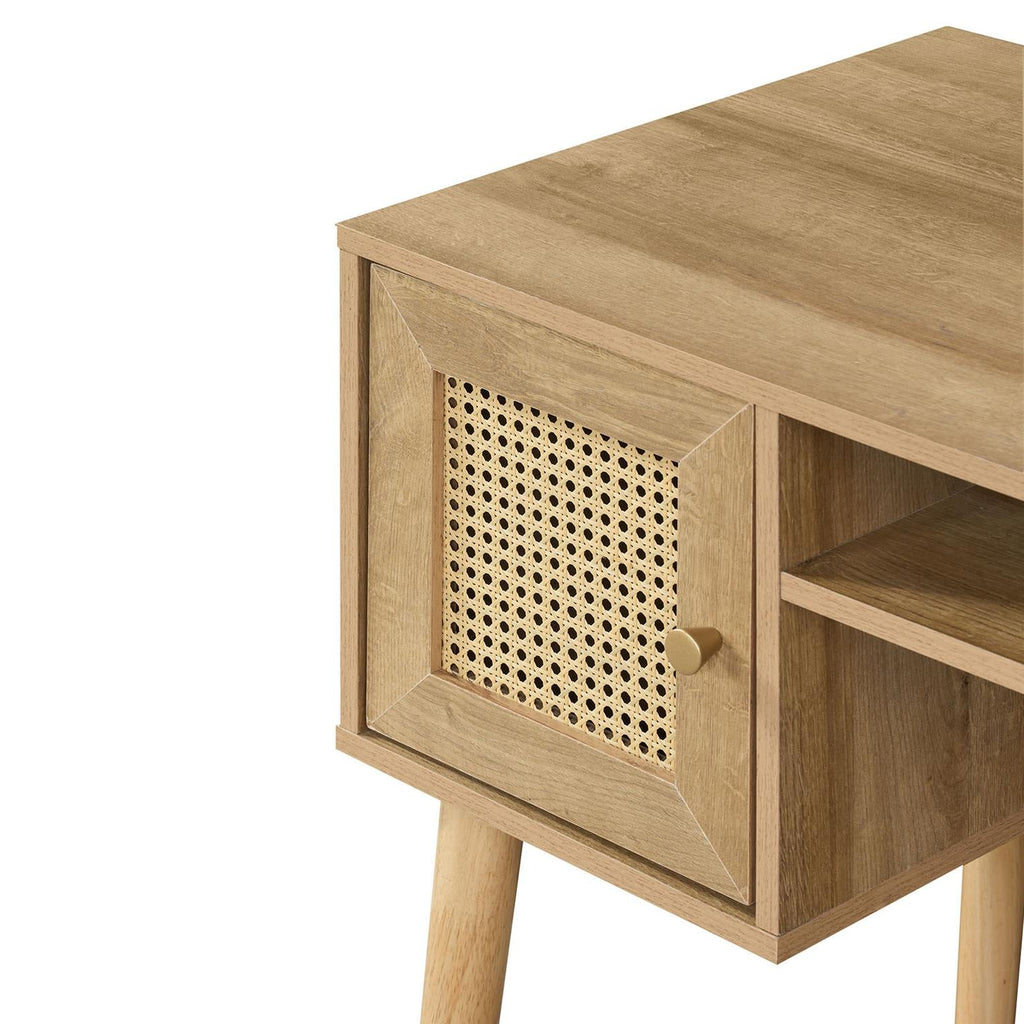 Manila 2 Door Rattan Compact Storage Desk