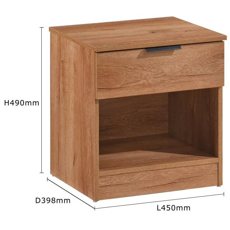 Richmond 3 Piece Bedroom Set With 2 Door Double Wardrobe