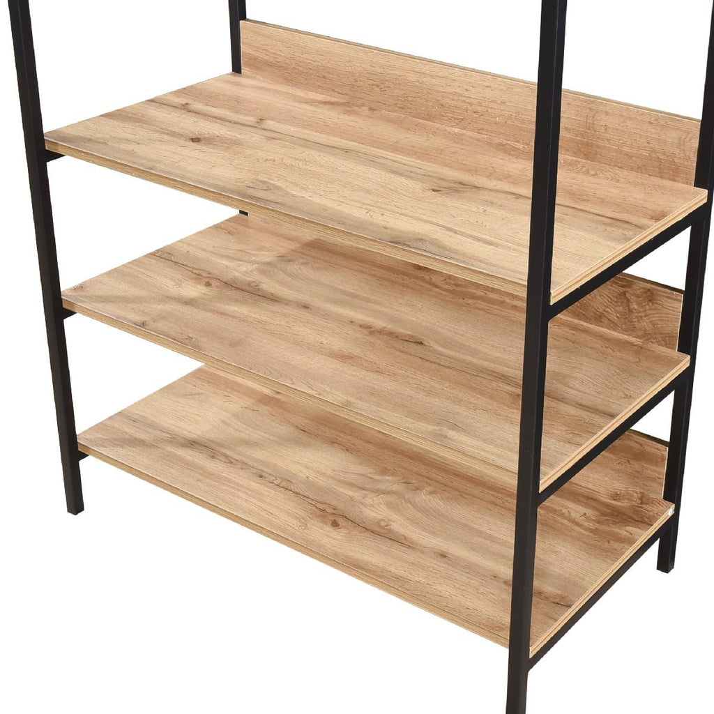 Alva Open Wardrobe Set with 2 Drawers & 4 Shelves