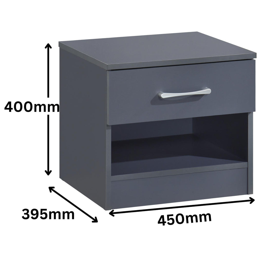 Highbury 3 Piece Bedroom Set With 3 Door Triple Wardrobe