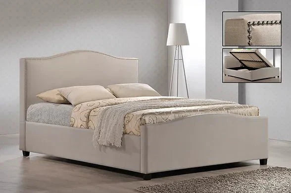 Brunswick Fabric Ottoman Storage Bed Frame - Time Living